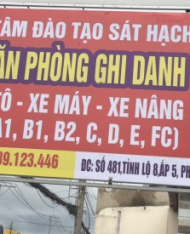 TRUNG TÂM ĐÀO TẠO LÁI XE CỦ CHI & LONG KHÁNH